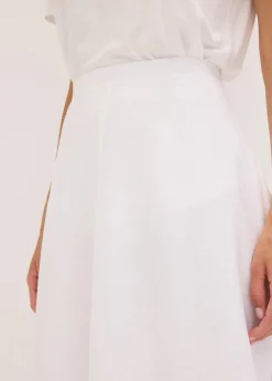 Midirock aus fließendem Viskose-Mix