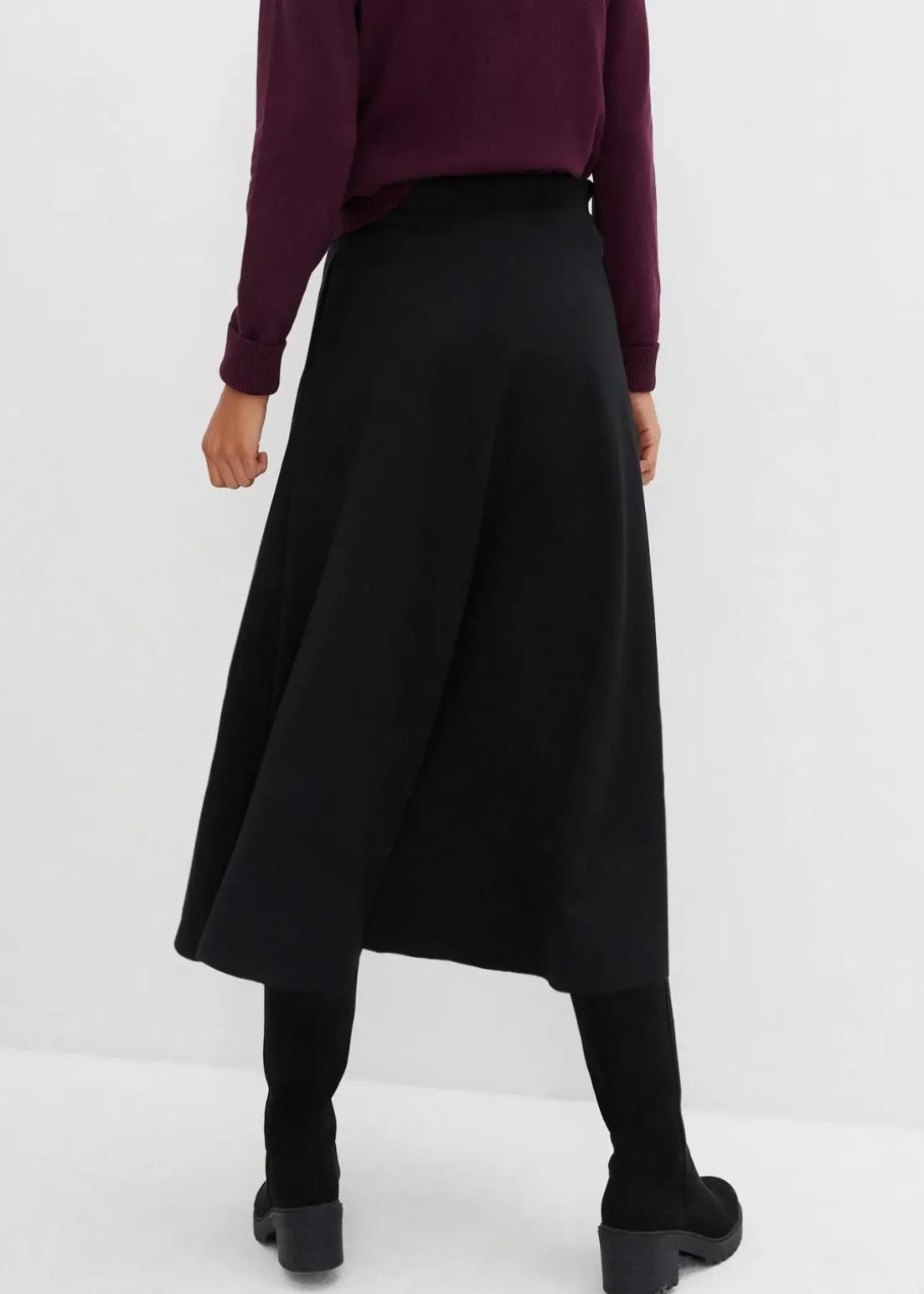 Midirock aus Viskose-Mix