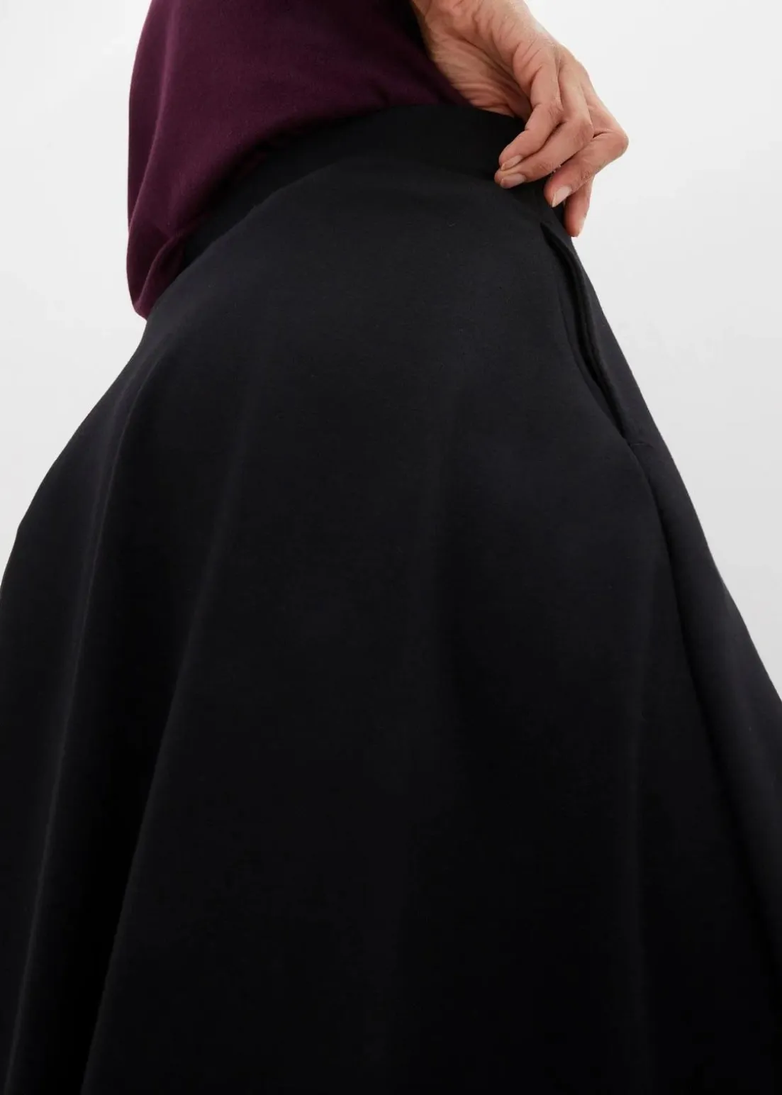 Midirock aus Viskose-Mix