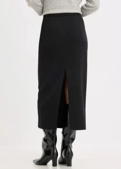 Midirock aus Viskose-Mix