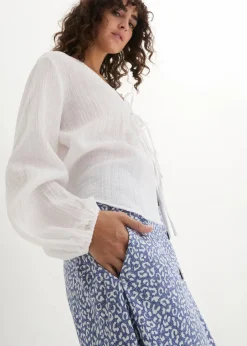 Midi-Viskoserock mit Taschen