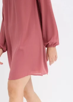 Minikleid aus Chiffon mit Rüschen