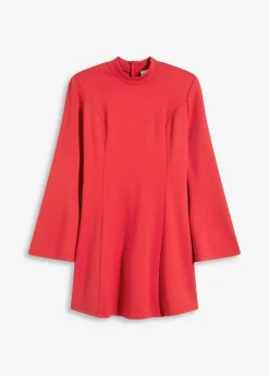 Minikleid in A-Linie und Trompetenärmeln