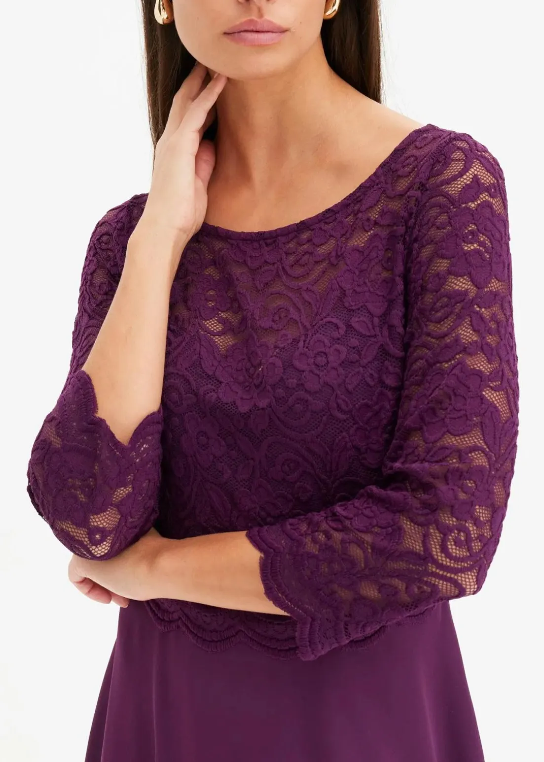 Minikleid mit Spitze