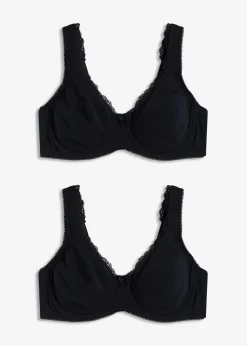 Minimizer T-Shirt-BH mit Bügel mit Bio-Baumwolle (2er Pack)