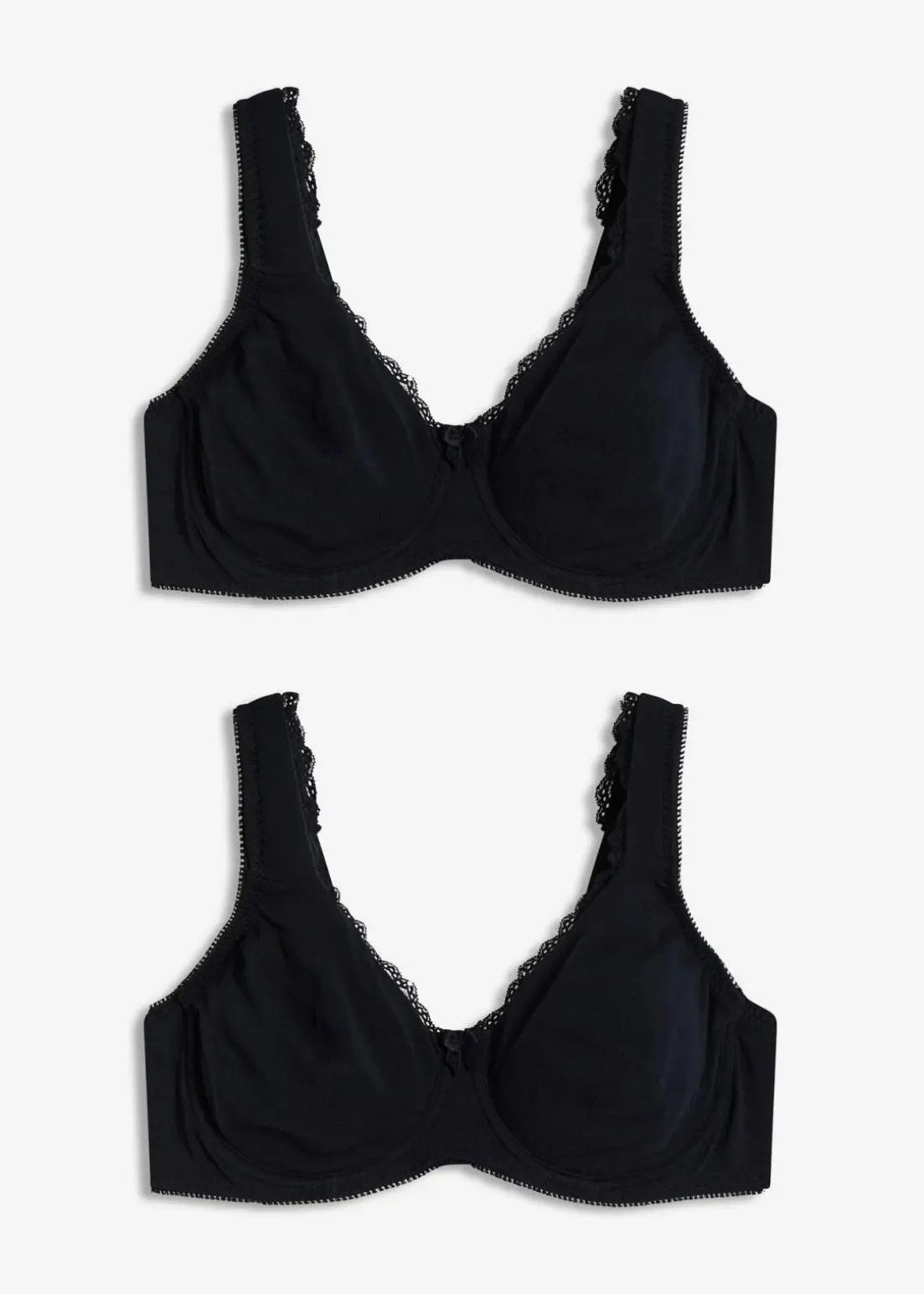 Minimizer T-Shirt-BH mit Bügel mit Bio-Baumwolle (2er Pack)