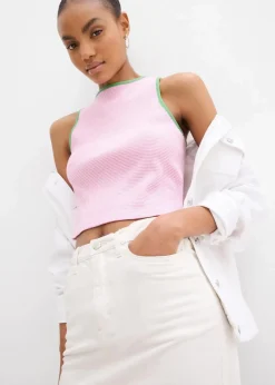 Minirock aus elastischem Baumwoll-Mix