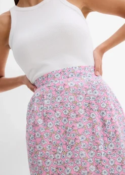 Minirock aus fließender Viskose