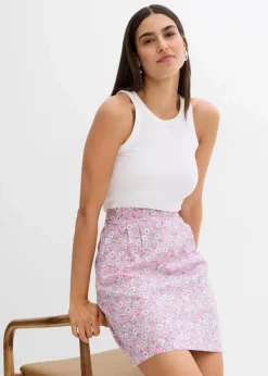 Minirock aus fließender Viskose