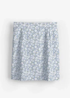 Minirock aus fließender Viskose