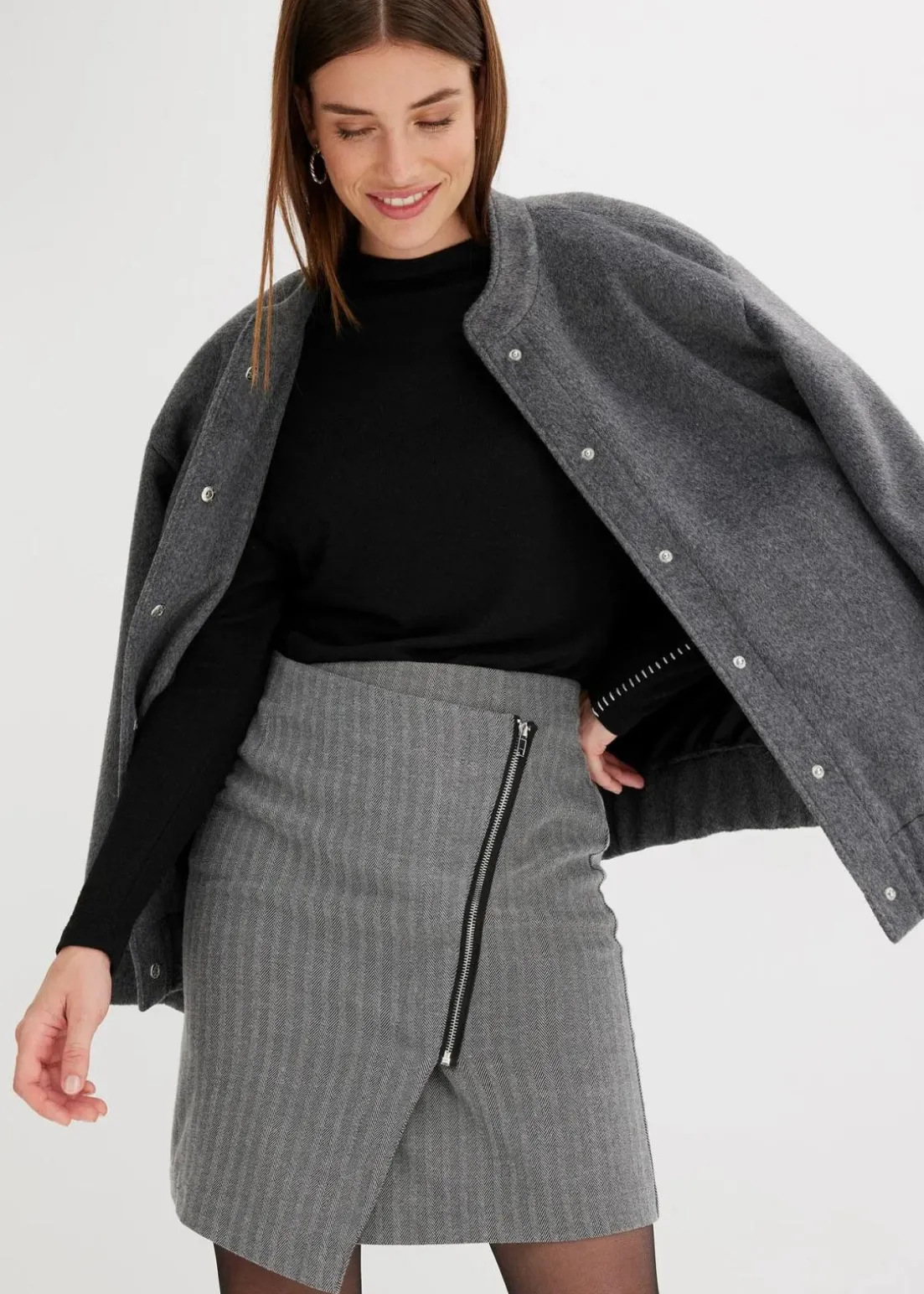 Minirock in Wickeloptik