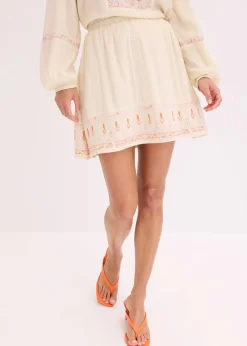 Minirock mit Stickerei