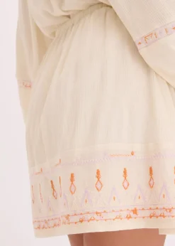 Minirock mit Stickerei