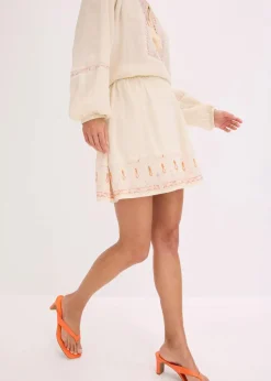 Minirock mit Stickerei