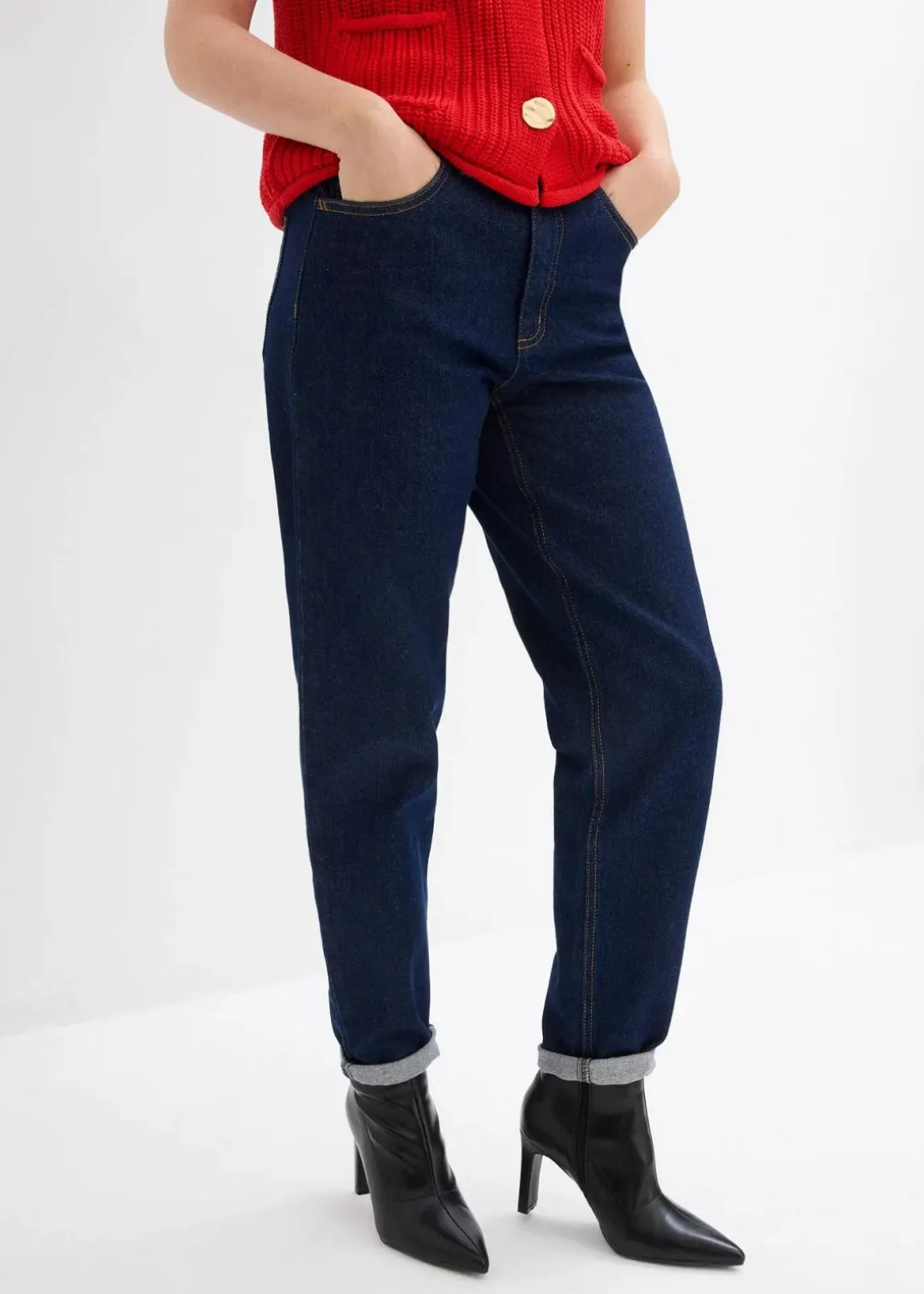 Mom Jeans High Waist, cropped