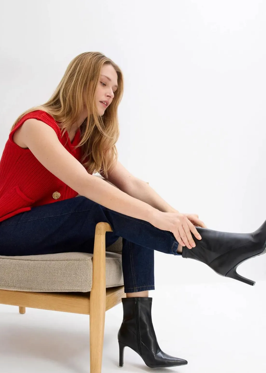 Mom Jeans High Waist, cropped