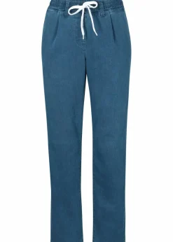 Mom-Jeans Mid Waist, Thermo mit Bequembund