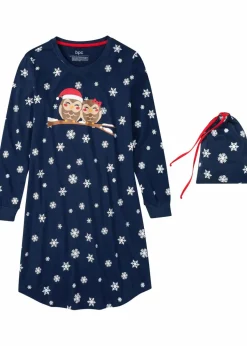 Nachthemd mit Geschenktasche aus reiner Bio-Baumwolle