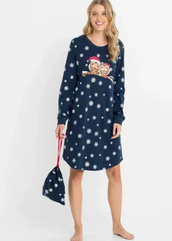 Nachthemd mit Geschenktasche aus reiner Bio-Baumwolle