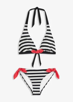 Neckholder-Bikini mit Bindebändern (2-tlg. Set)