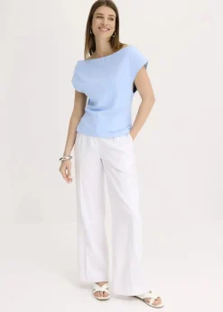 Off-Shoulder-Shirt aus reiner Bio-Baumwolle