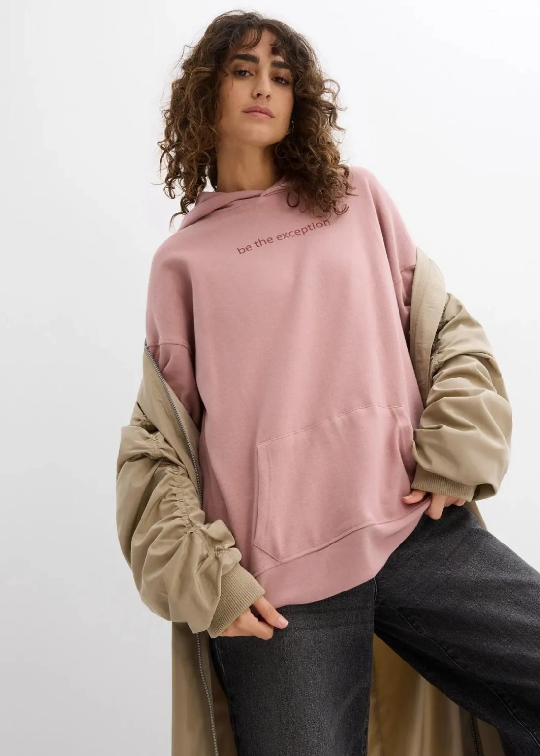 Oversize Hoodie aus reiner Bio-Baumwolle
