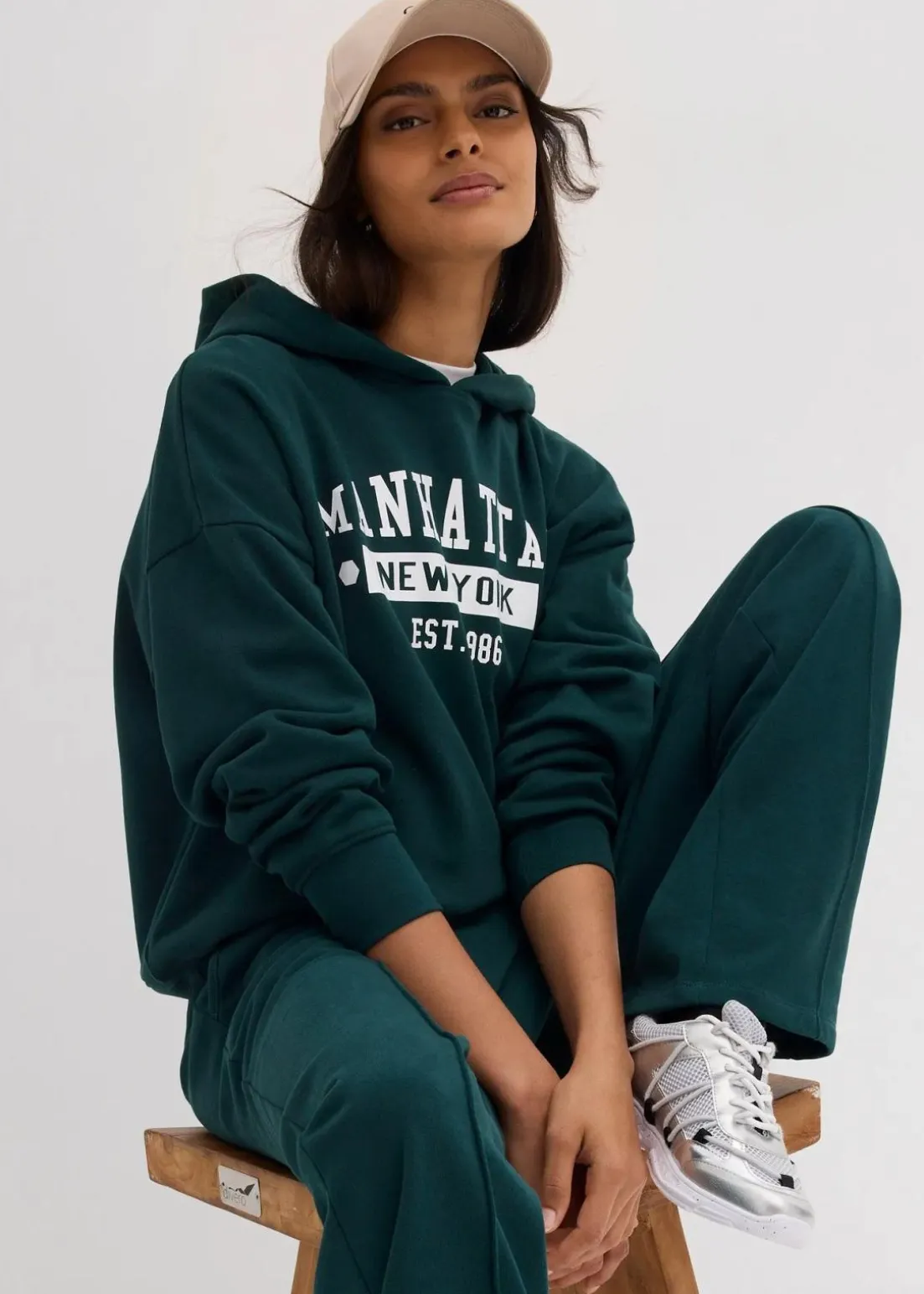 Oversize Hoodie aus reiner Baumwolle