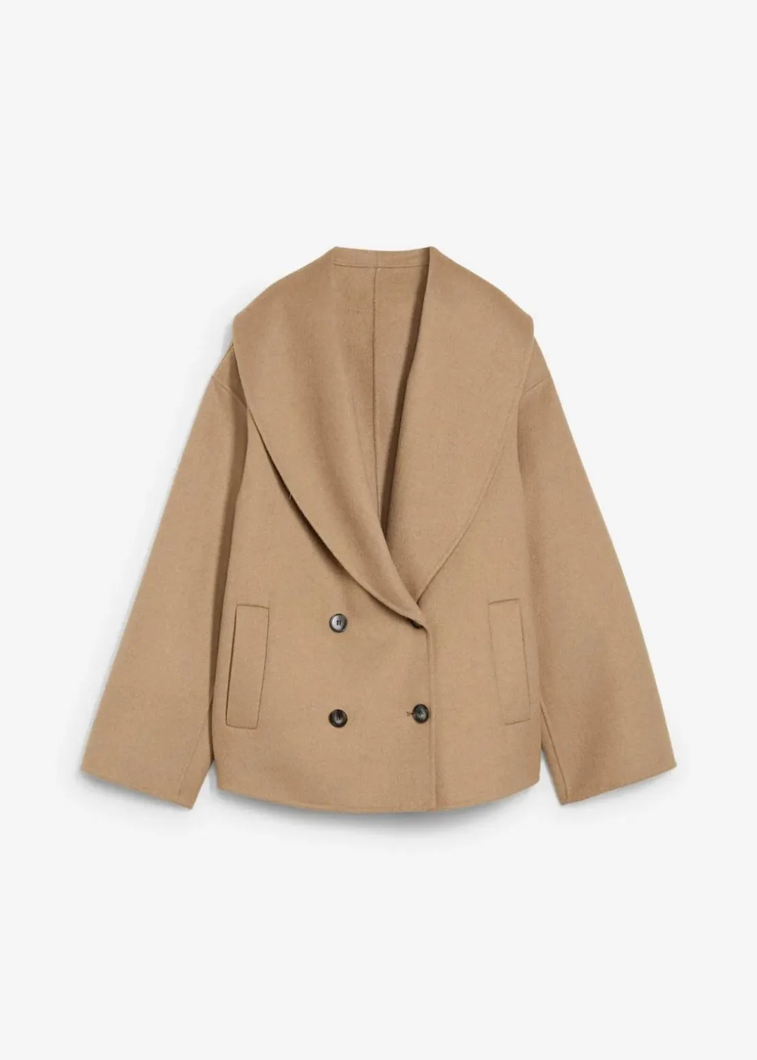 Oversize Jacke aus weichem Woll-Mix