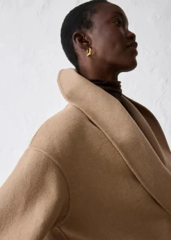 Oversize Jacke aus weichem Woll-Mix