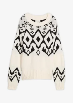 Oversize Norweger-Pullover