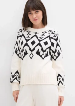Oversize Norweger-Pullover