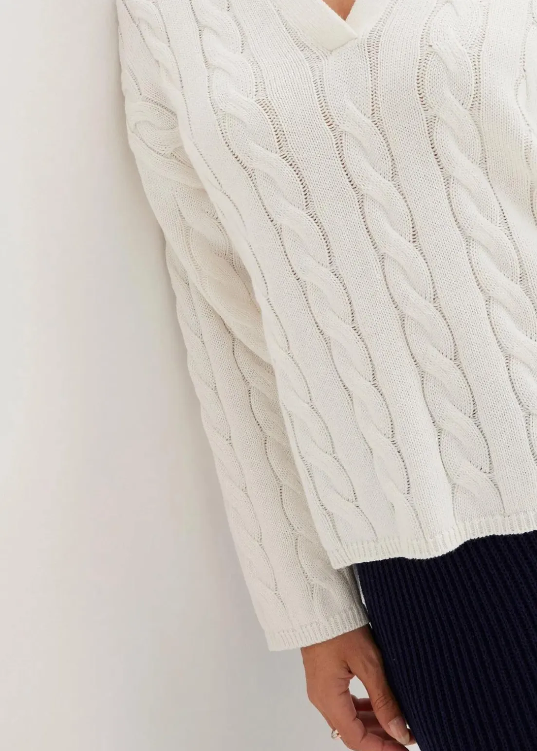 Oversize Pullover aus weichem Kaschmir-Mix