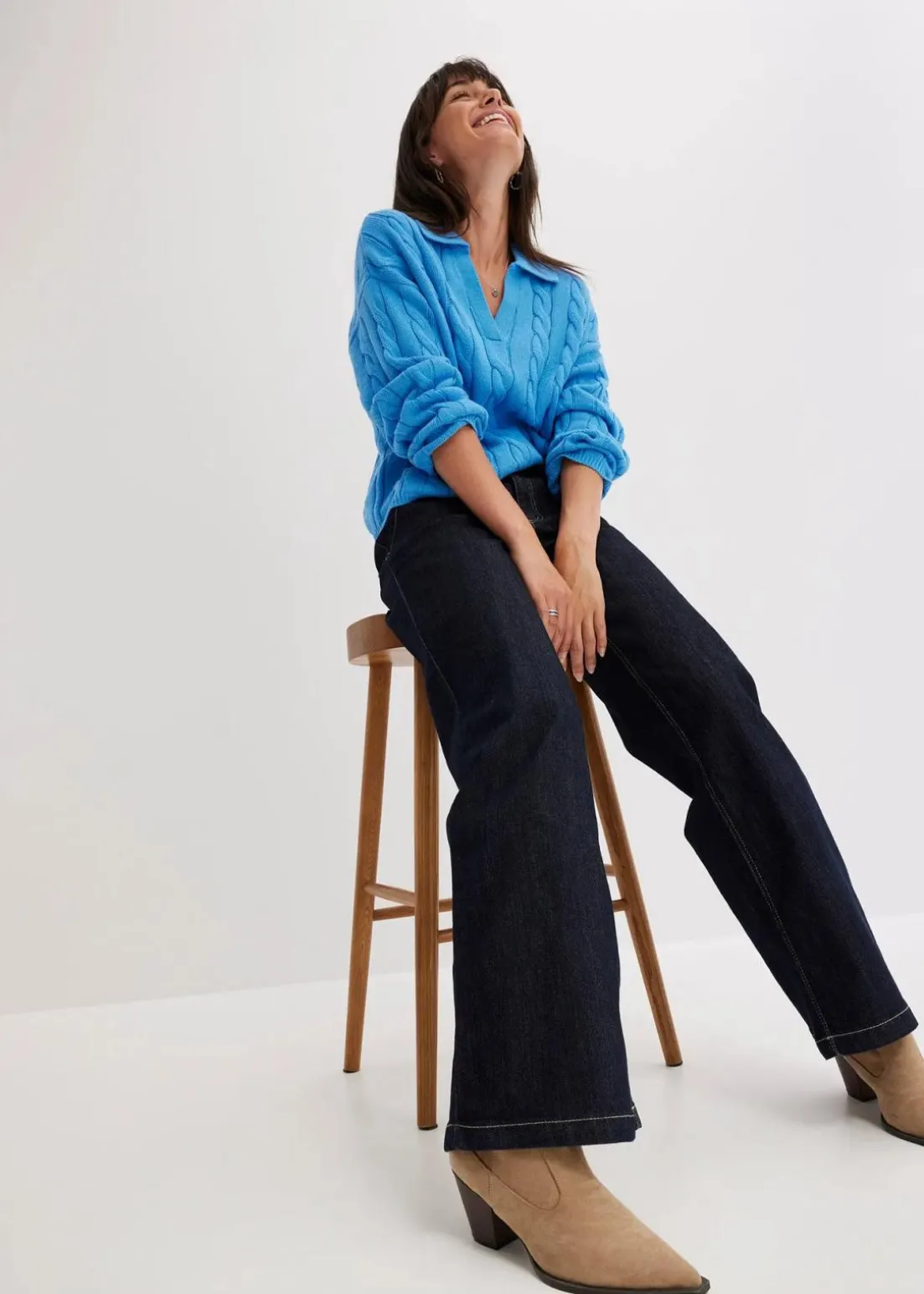 Oversize Pullover aus weichem Kaschmir-Mix