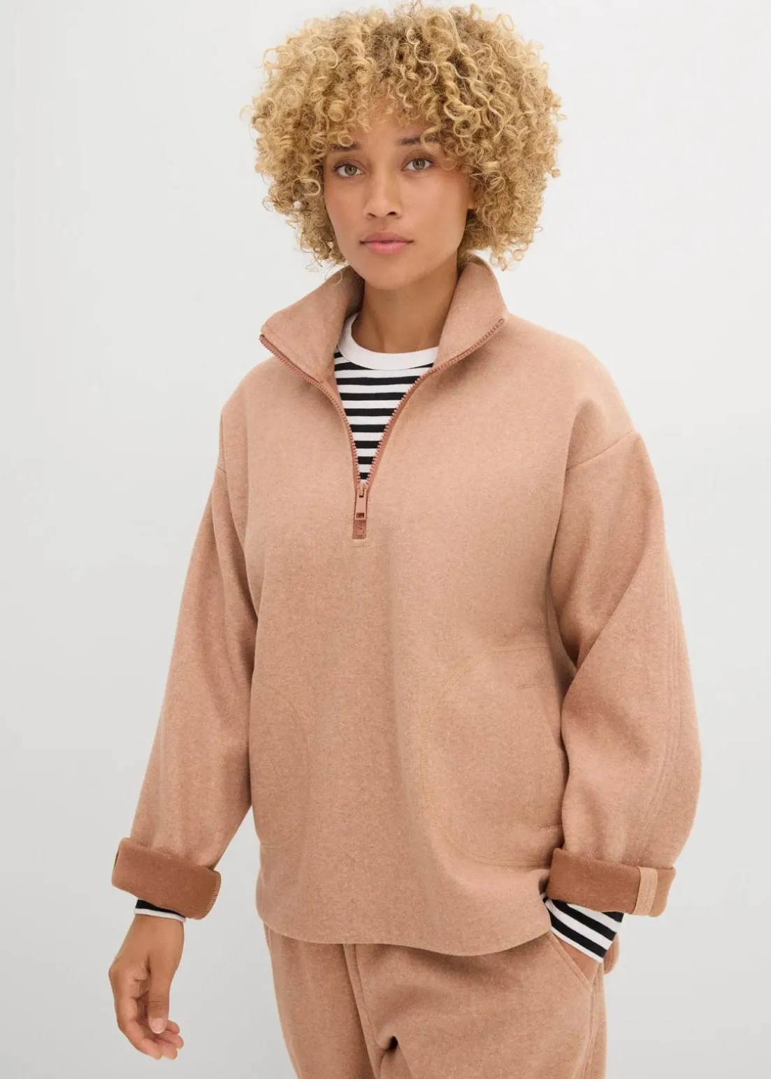 Oversize Pullover in Wolloptik