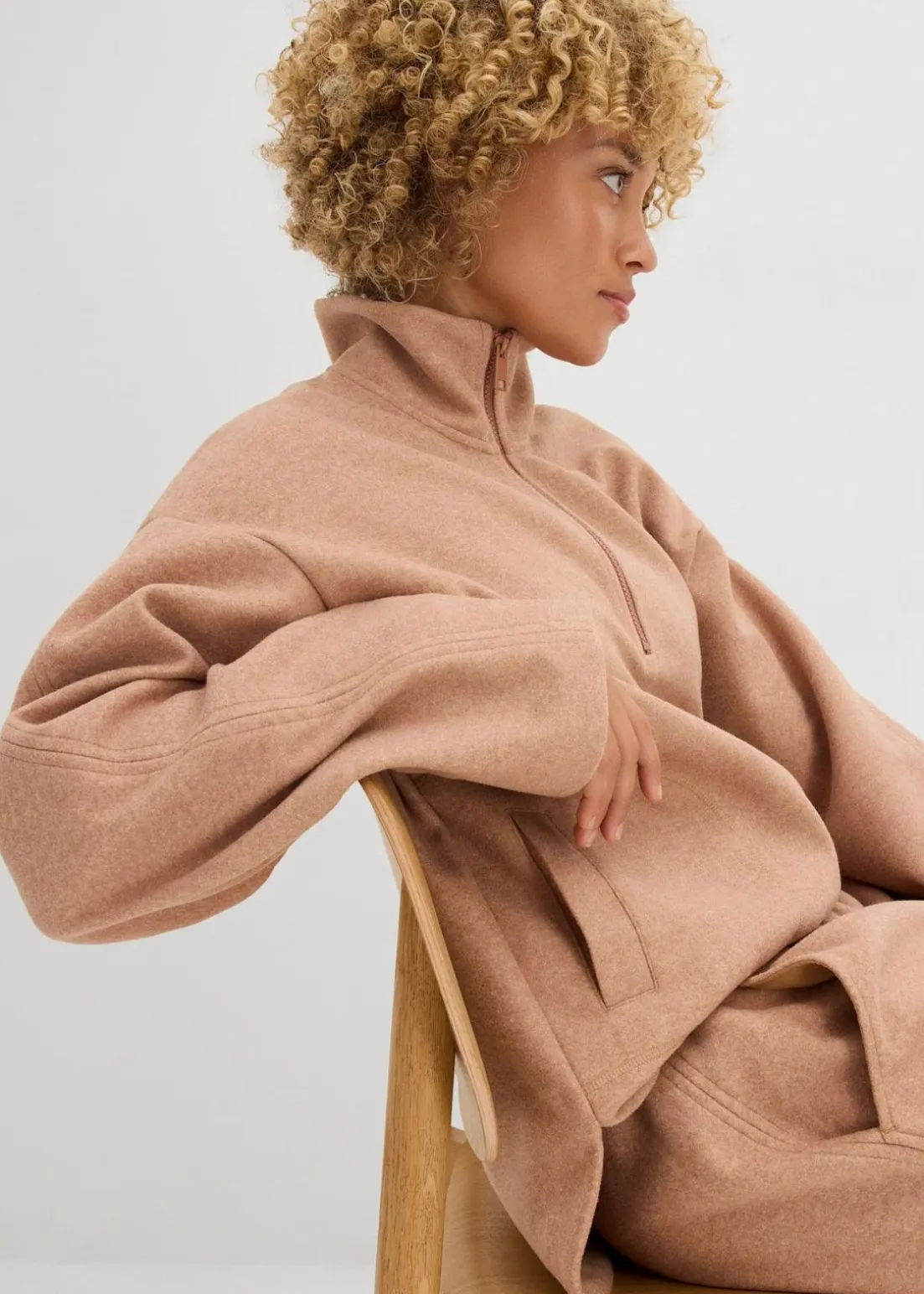 Oversize Pullover in Wolloptik