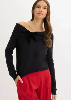 Oversize Pullover mit Camrenausschnitt