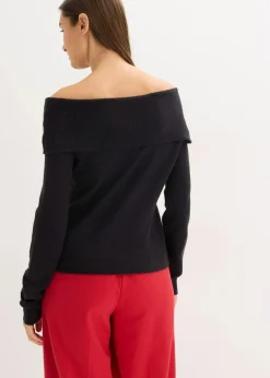 Oversize Pullover mit Camrenausschnitt