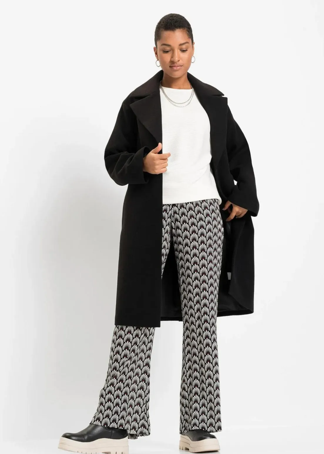 Oversize Ripp-Pullover aus Viskose-Mix