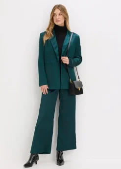 Oversize-Blazer aus Satin