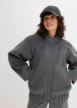 Oversize-Blouson in Wolloptik