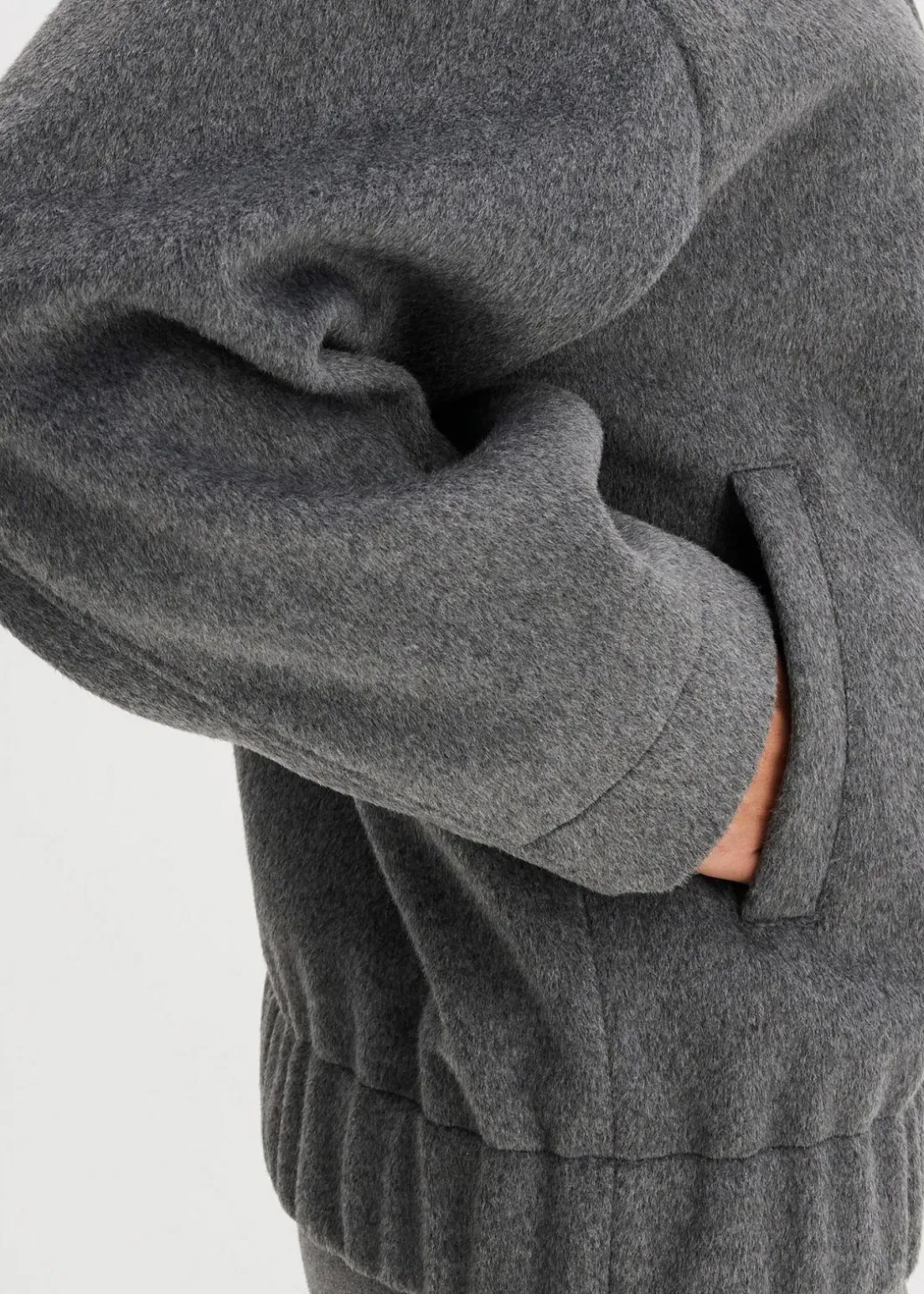 Oversize-Blouson in Wolloptik