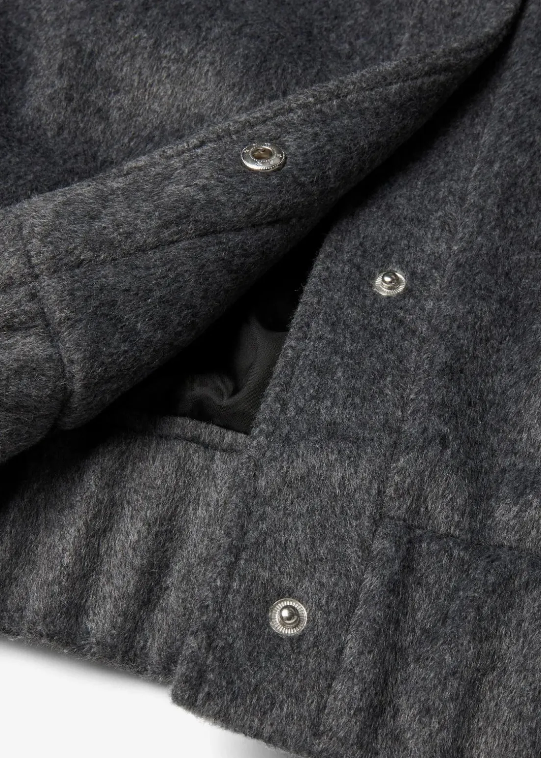 Oversize-Blouson in Wolloptik