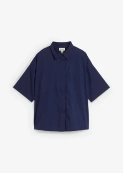 Oversize-Bluse aus reiner Baumwolle