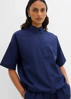 Oversize-Bluse aus reiner Baumwolle