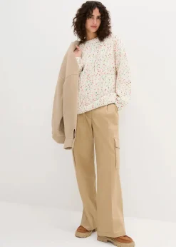 Oversized Grobstrick-Pullover