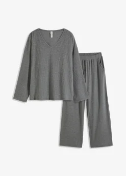 Oversized Loungewear Hausanzug aus weicher Rippe