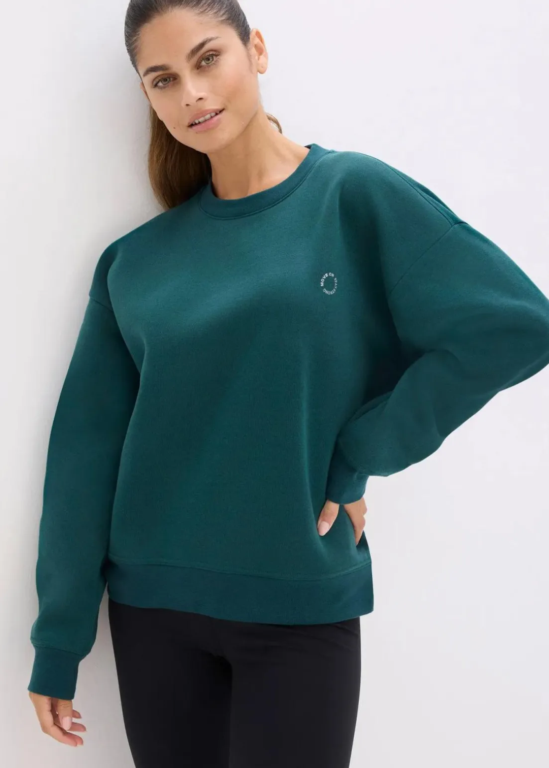 Oversized Thermo-Sweatpullover, schnelltrocknend