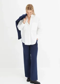 Oversize-Hemdbluse aus reiner Baumwolle