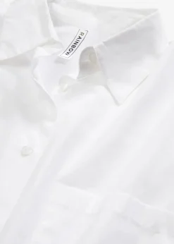 Oversize-Hemdbluse aus reiner Baumwolle