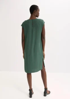 Oversize-Kleid aus strukturiertem Crêpe